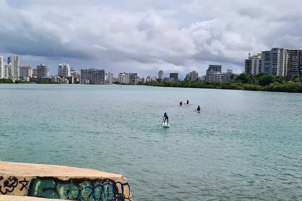 Lagoon-Front Escape Steps Away From The Beach! San Juan Puerto Rico