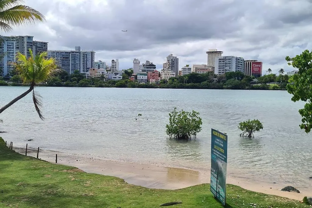 Apartment Lagoon-Front Escape Steps Away From The Beach! San Juan